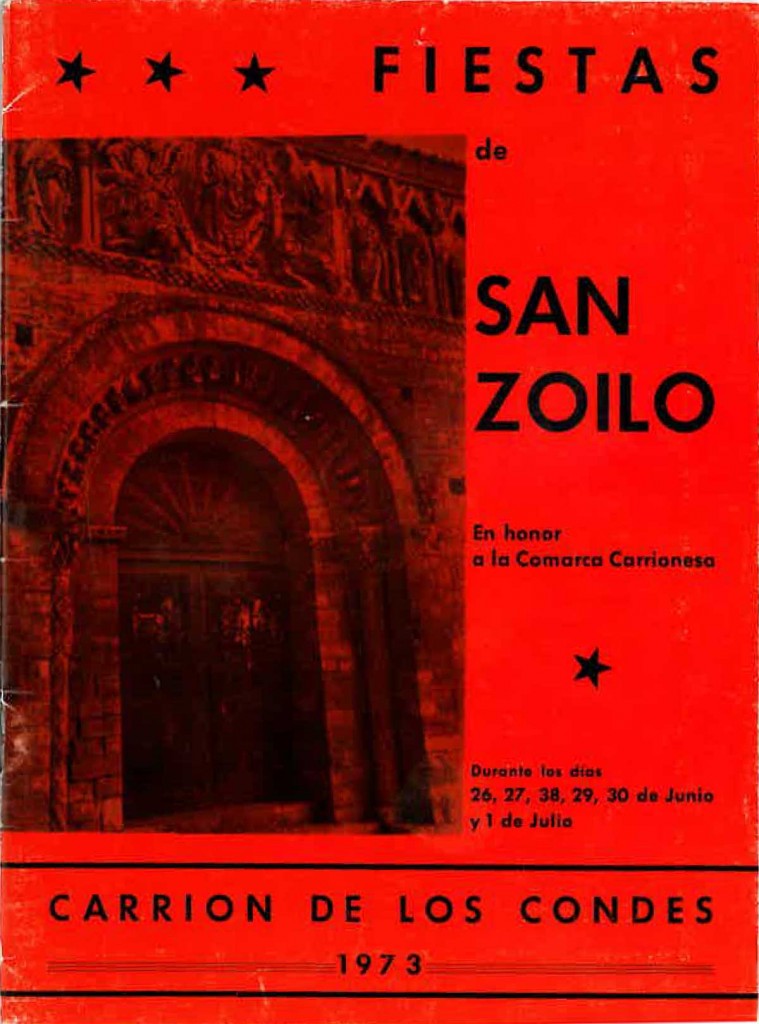 Fiestas patronales de San Zoilo y Nuestra Señora de Belén 1973 Carrión de los Condes